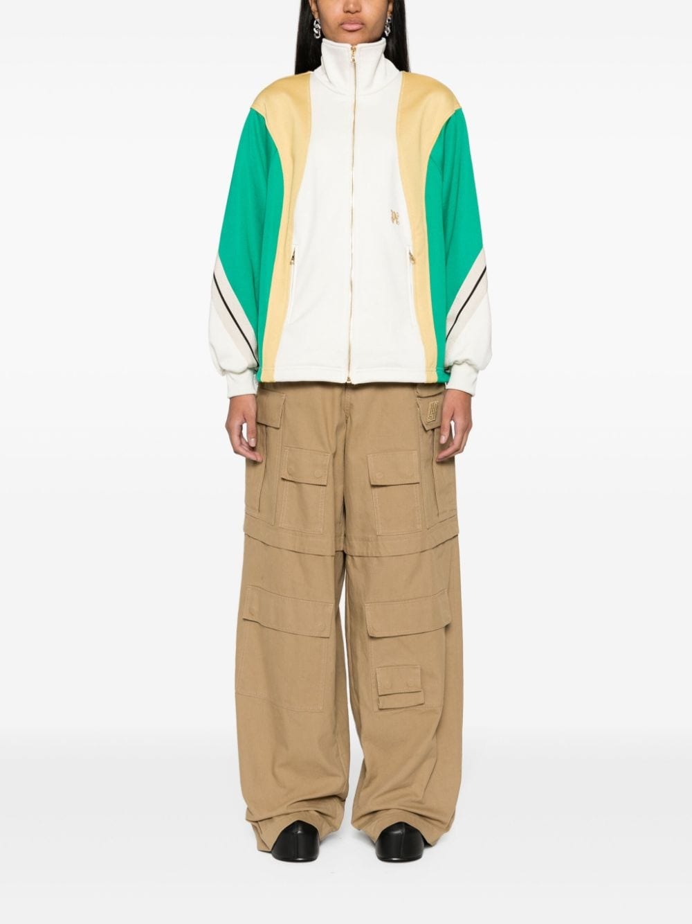 colour-block track jacket - 2