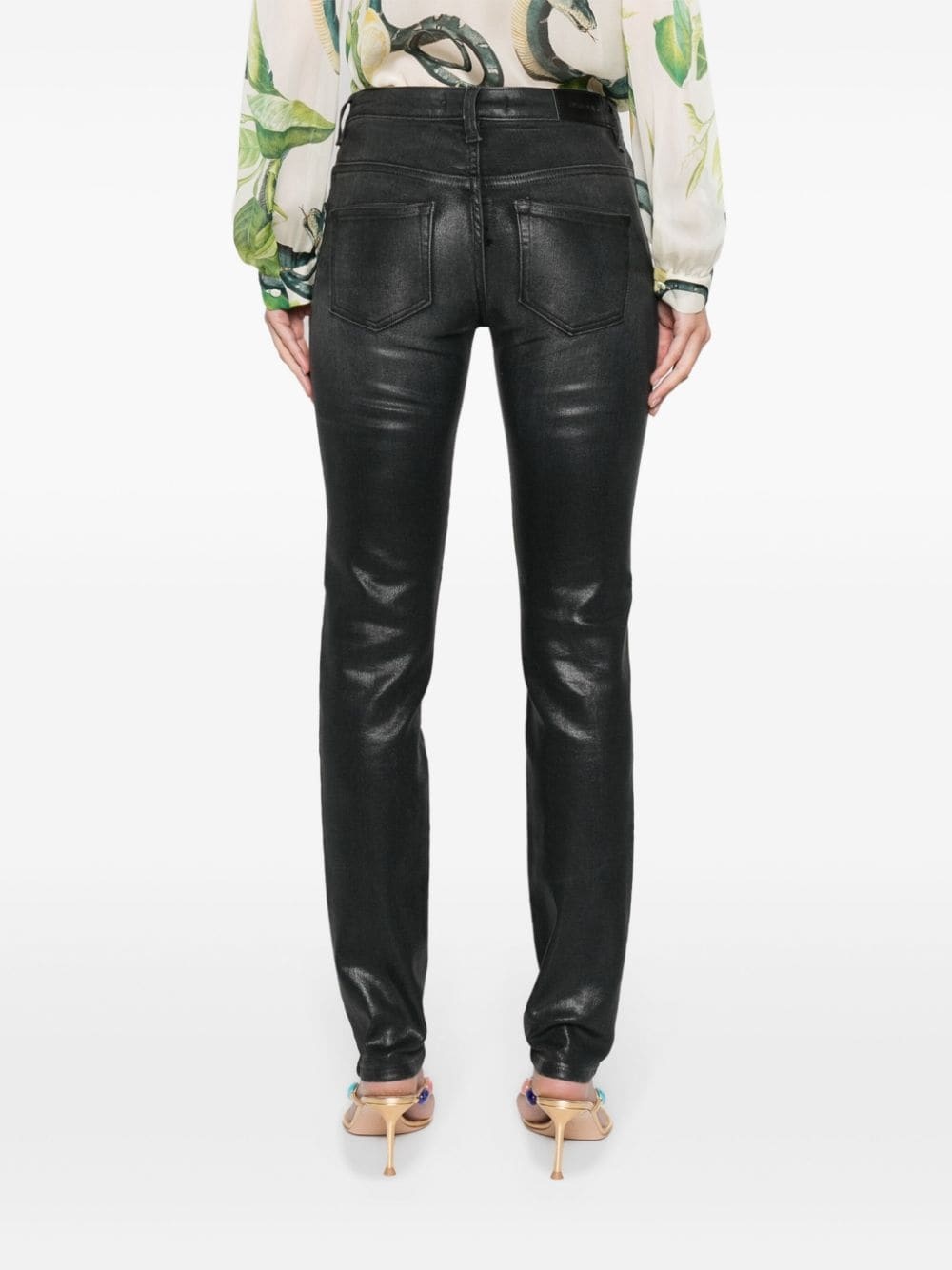mid-rise skinny jeans - 4