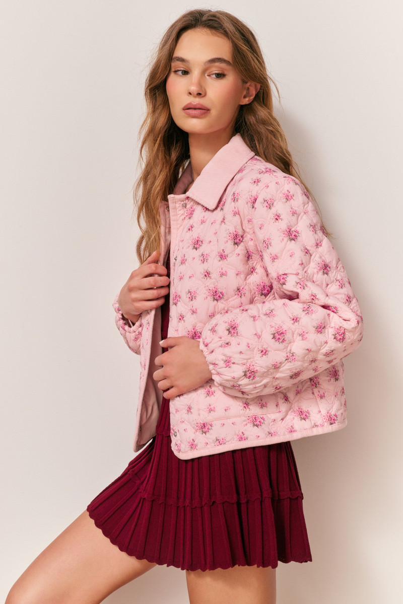 Quinlette Floral Quilted Jacket 4