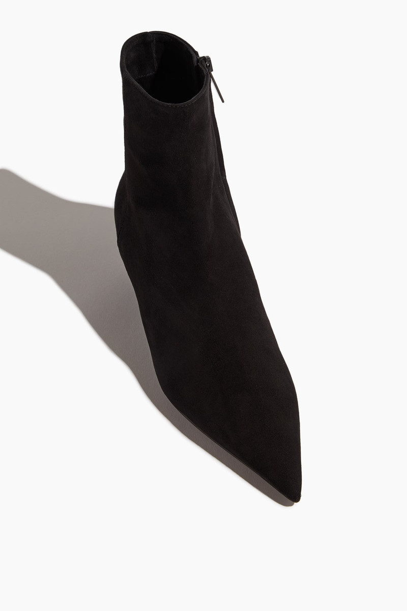 Sharp Suede Ankle Boots in Black 4