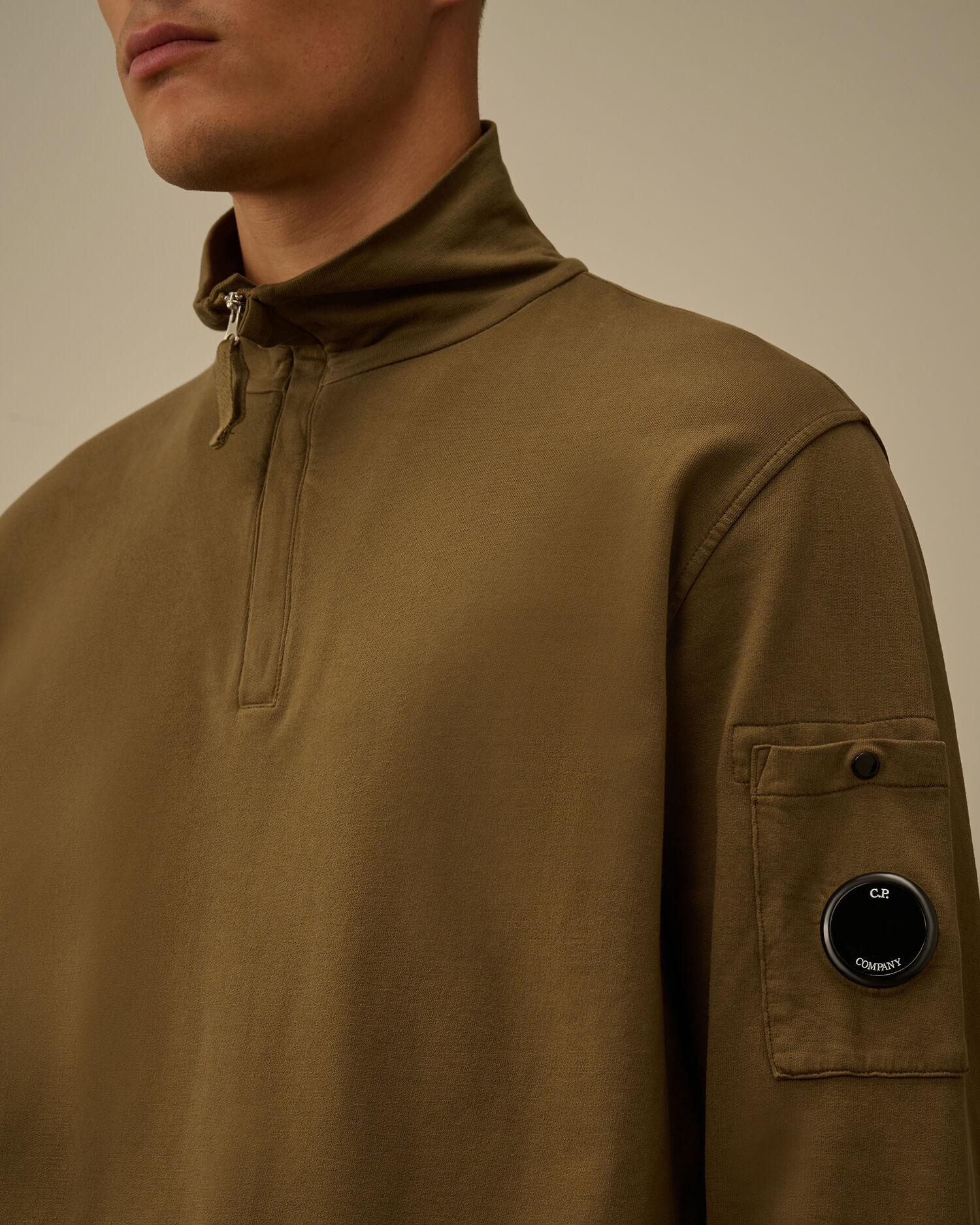 Light Fleece Half Zip Sweatshirt - 5