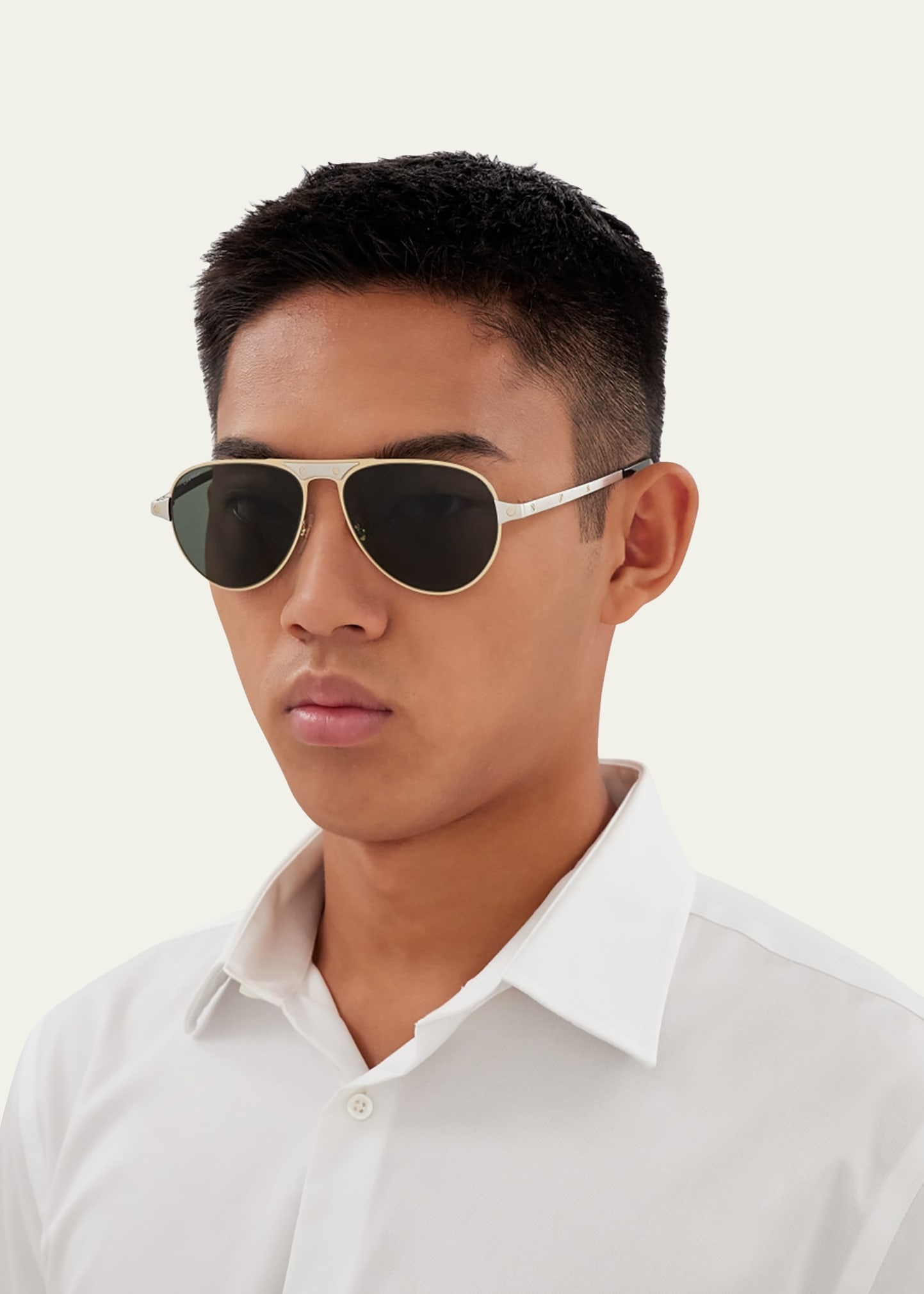 Men's CT0533SM Metal Aviator Sunglasses - 3