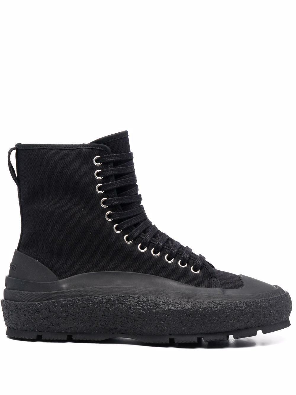 lace-up hi-top sneakers - 1