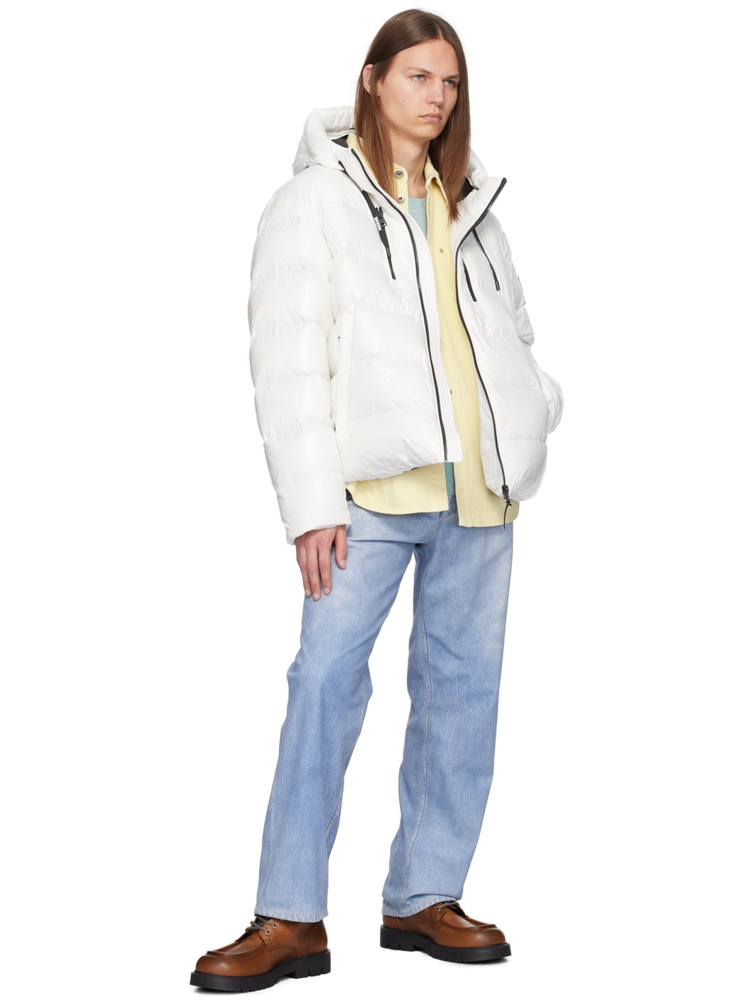 White Victor Down Jacket - 5