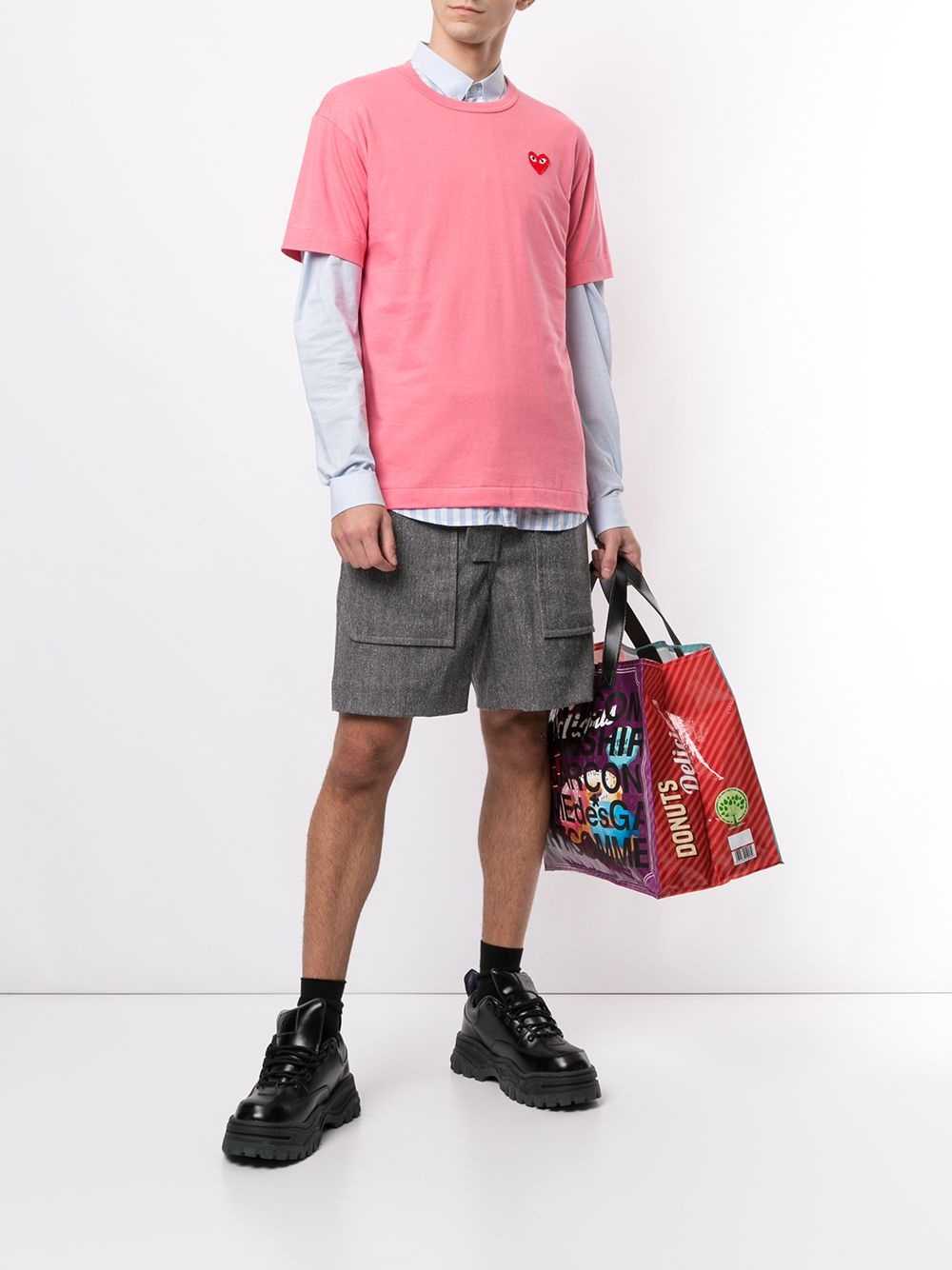 EMBROIDERED HEART REGULAR FIT T-SHIRT - 4