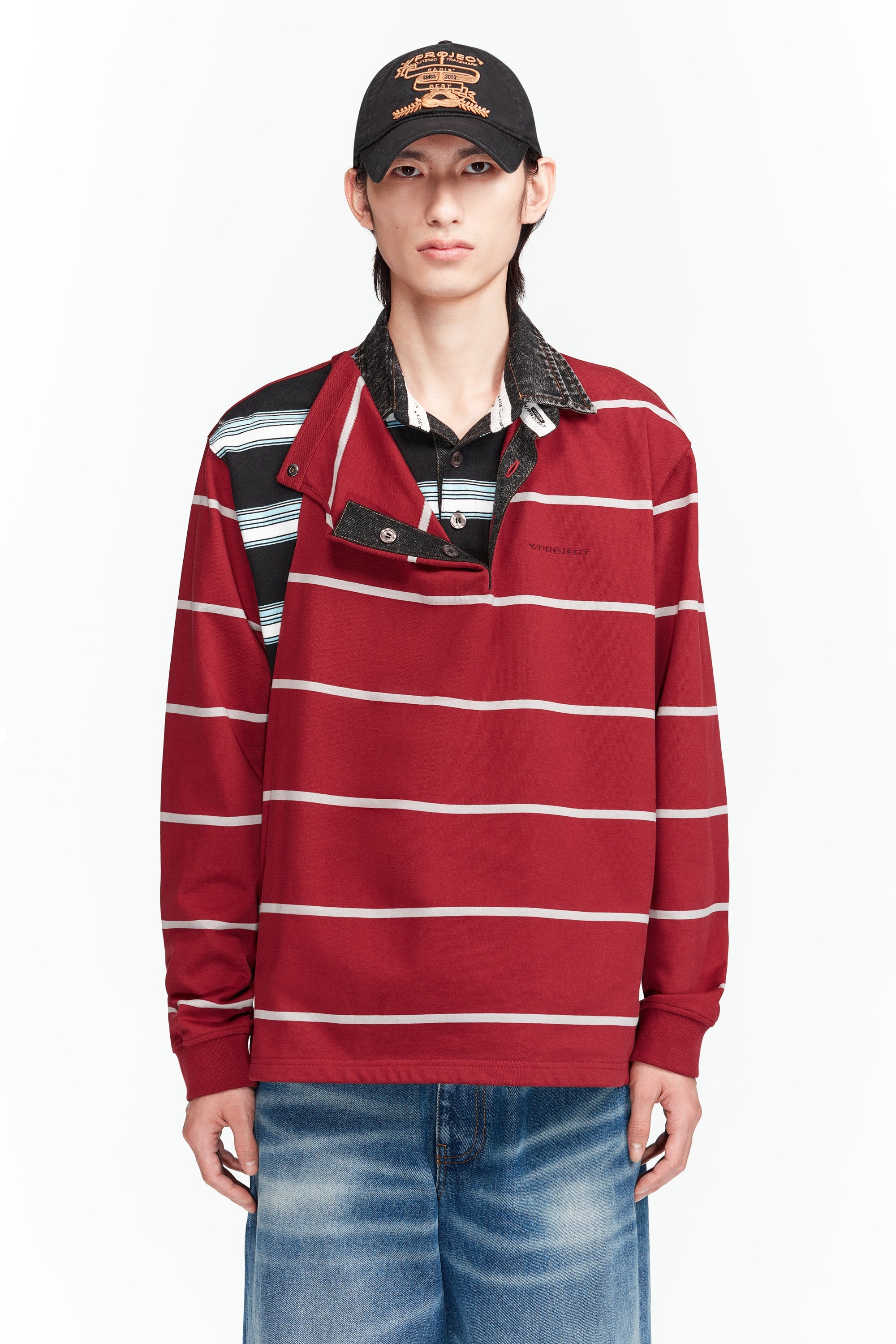 Double Collar Snap Off Rugby Polo - 3