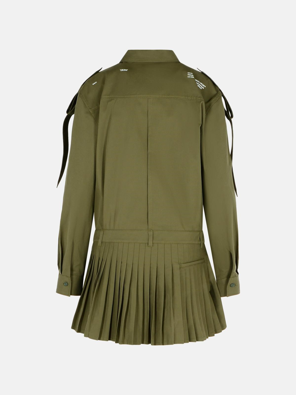 'SAVANA' GREEN COTTON DRESS - 3