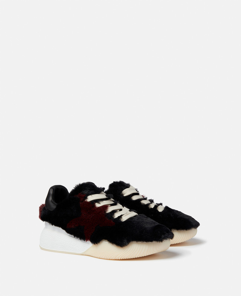 Stella McCartney Loop Shaggy Lace-Up Trainers outlook