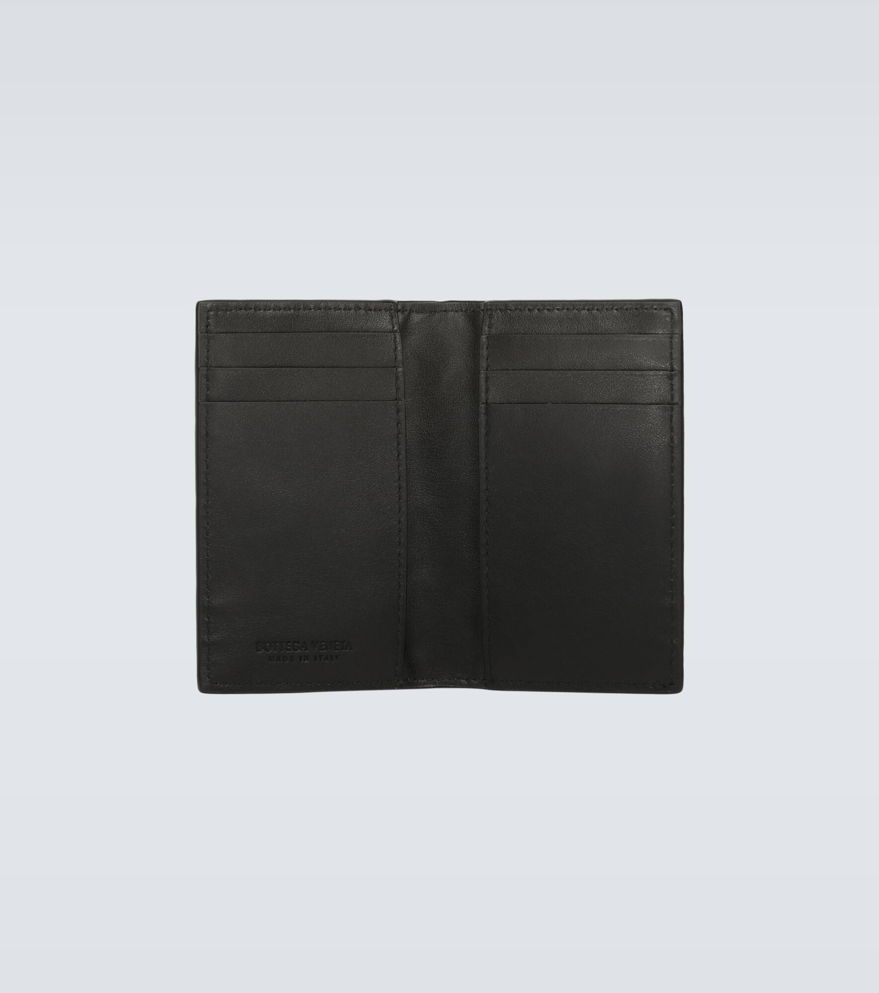 Folded leather cardholder - 2