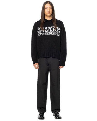 MM6 Maison Margiela Poly Twill Stretch Trouser - Black outlook