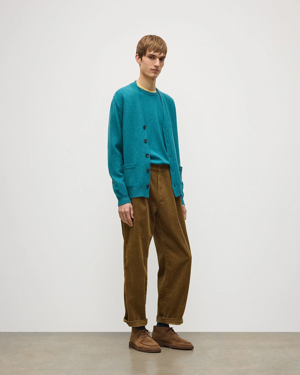 Redpath Green Cashmere Cardigan - 1