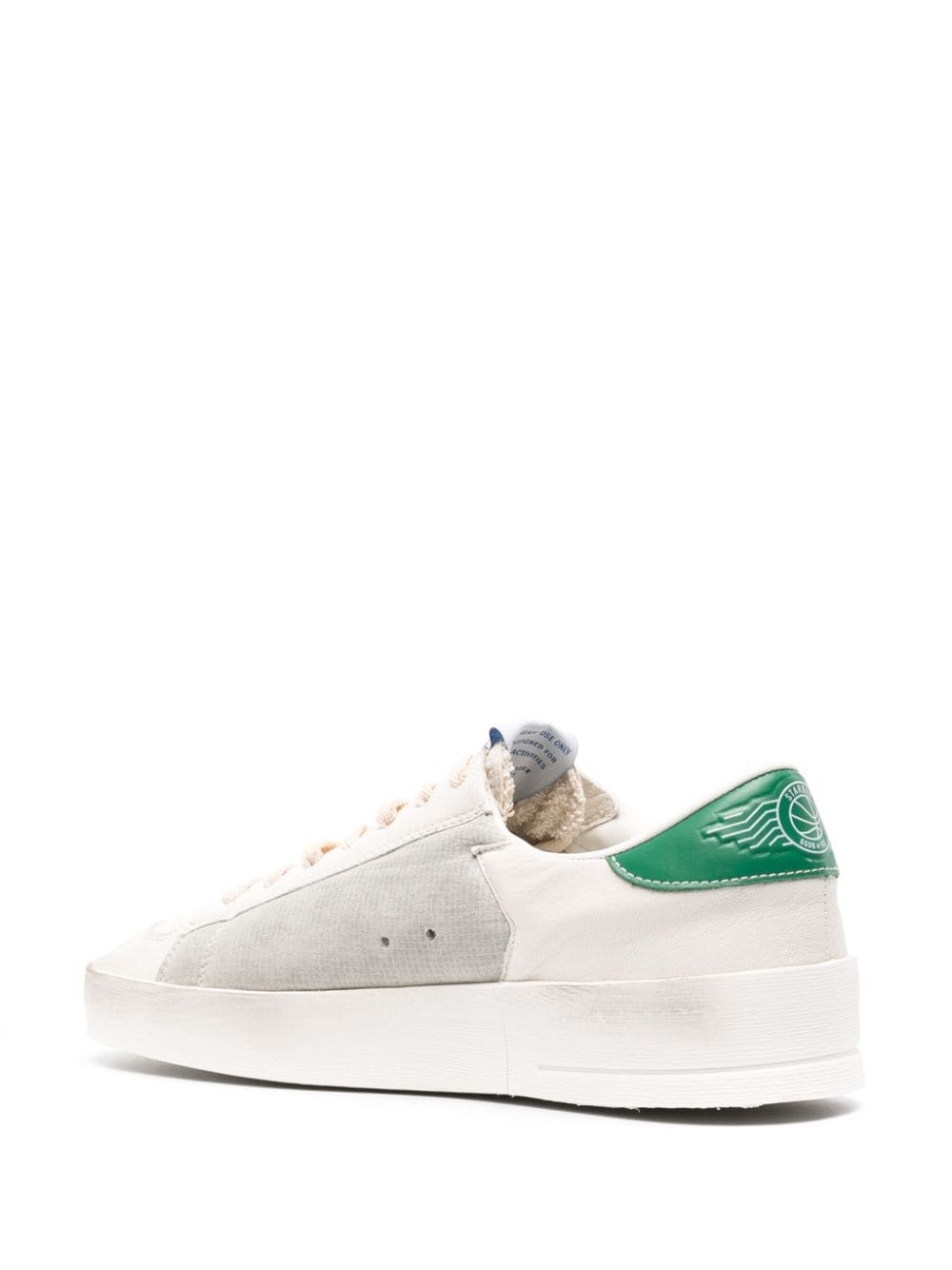 Stardan distressed star-appliquÃ© sneakers - 3