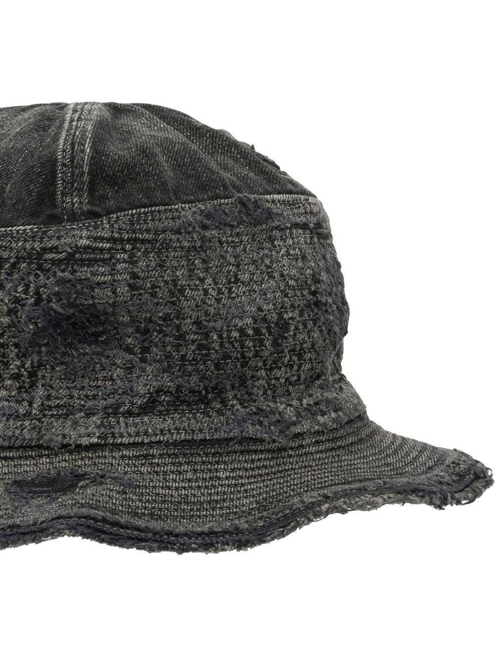 frayed-details bucket hat - 3