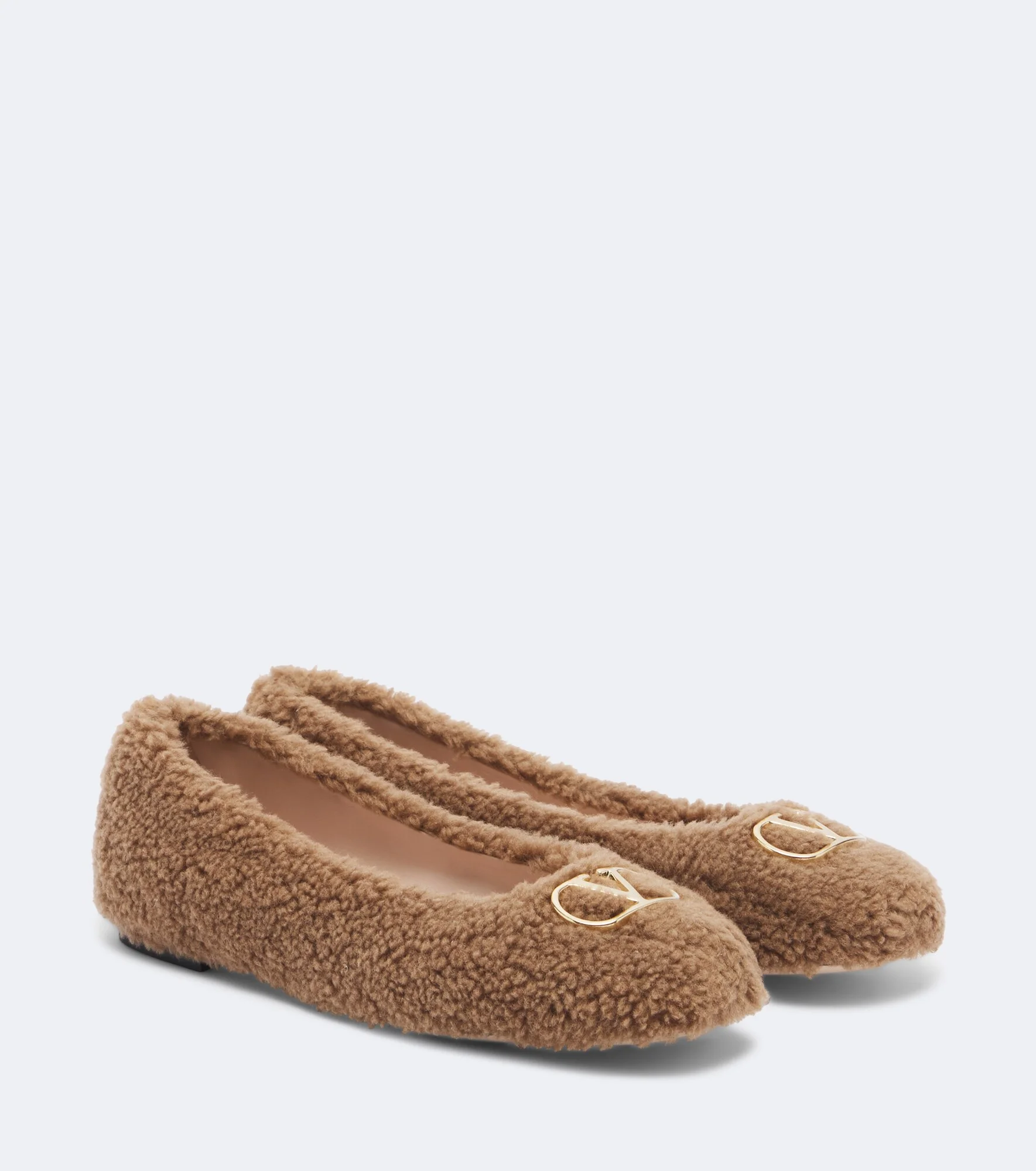 VLogo teddy ballet flats - 1