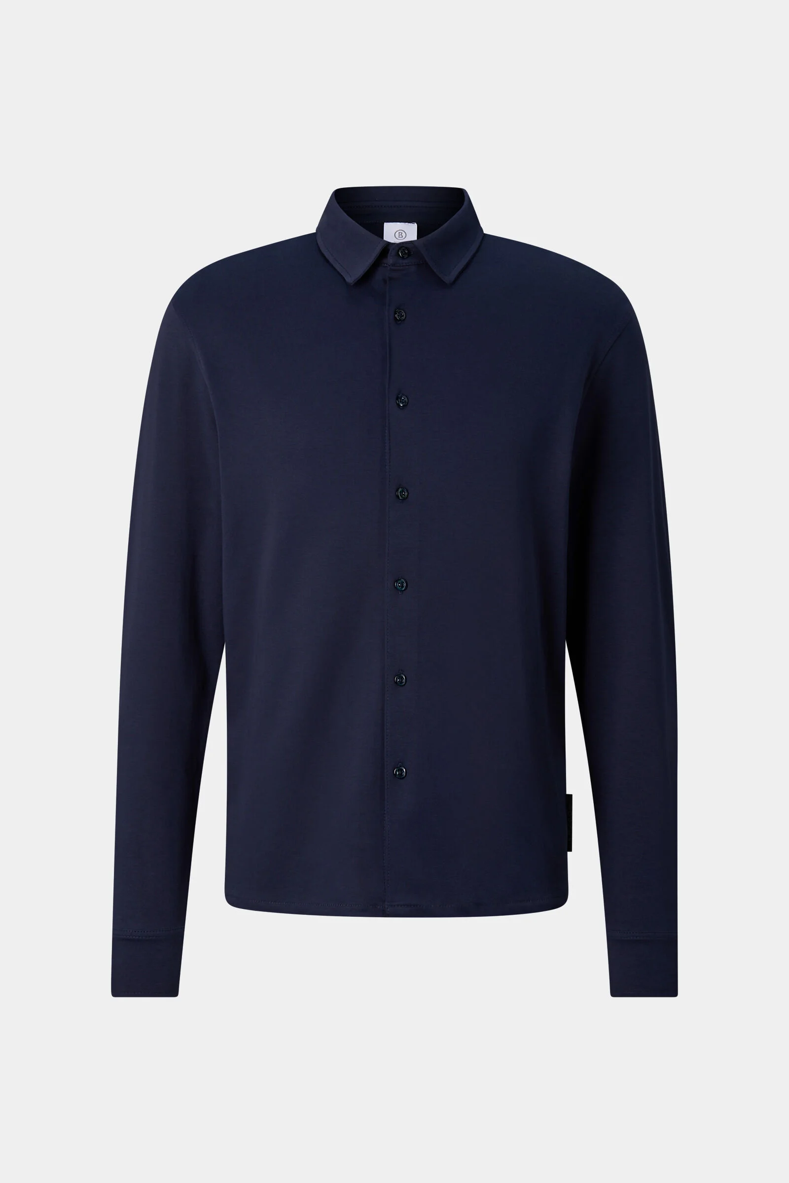 Franz Cotton Shirt in Navy - 1