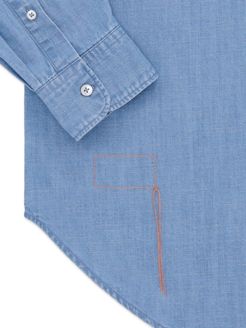 King chest-pocket chambray shirt 4