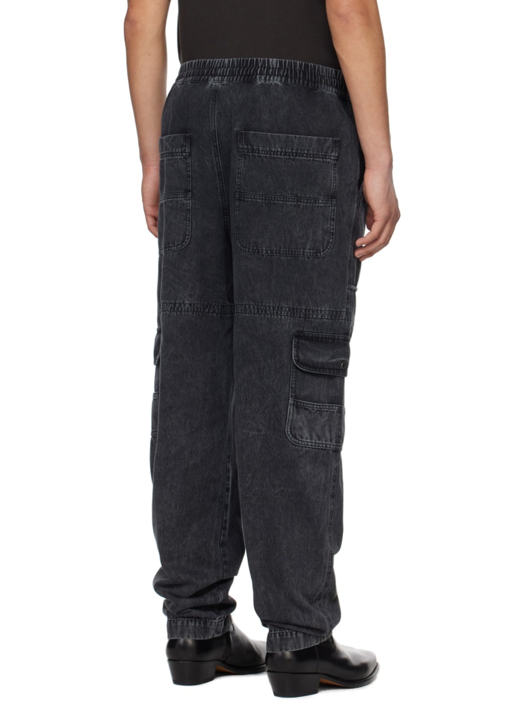 Black Vanni Cargo Pants - 3