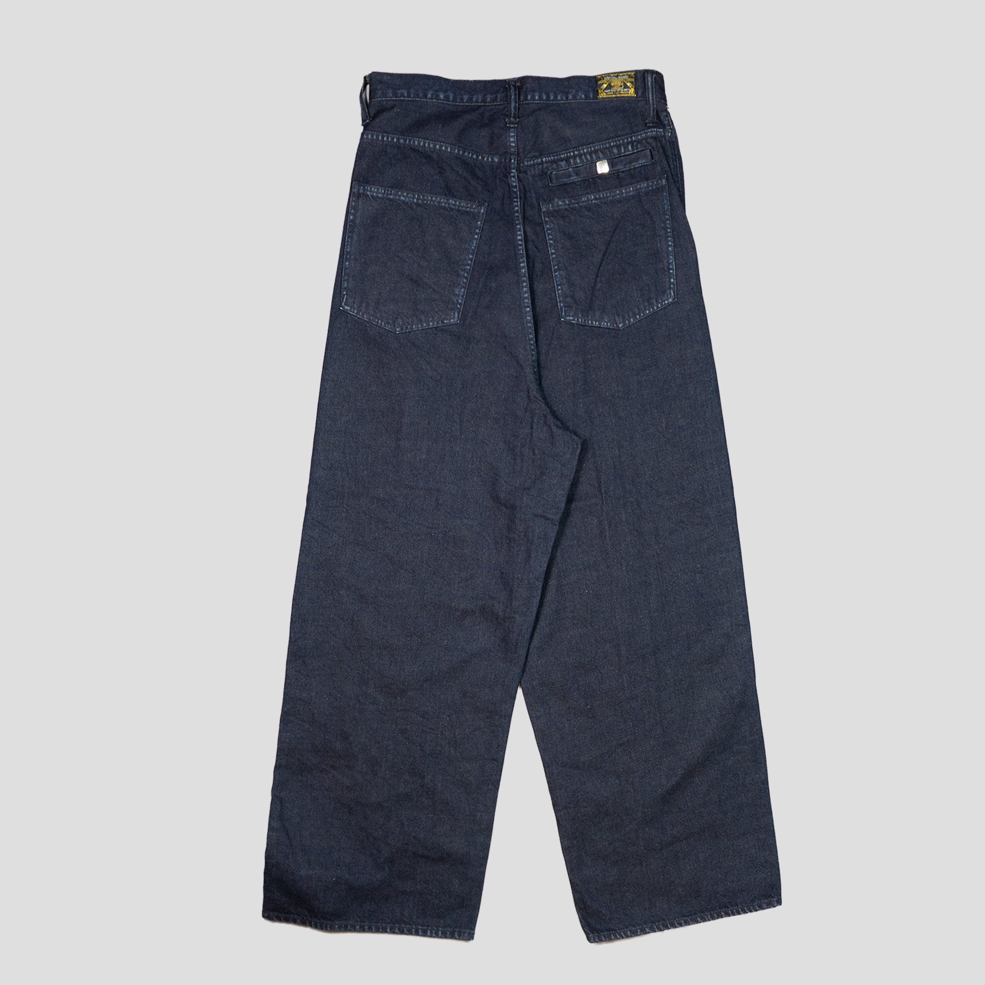 12oz YAGASURI JACQUARD DENIM BAGGY PANTS - 2