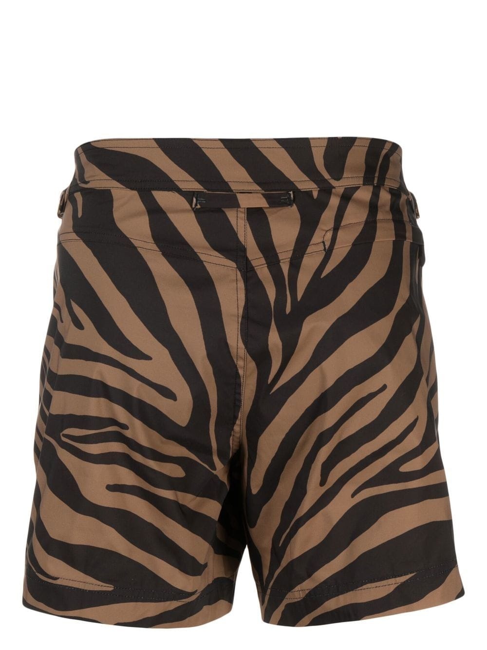 zebra-print swim shorts - 2