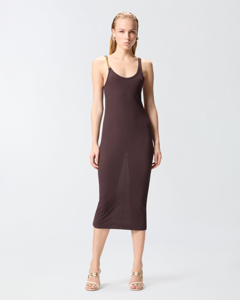 SLIM-FIT MIDI DRESS WITH JEWEL STRAP 4