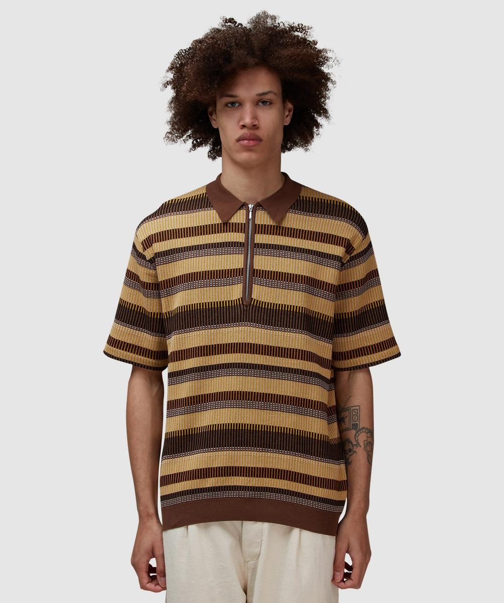 Knit polo shirt - 1