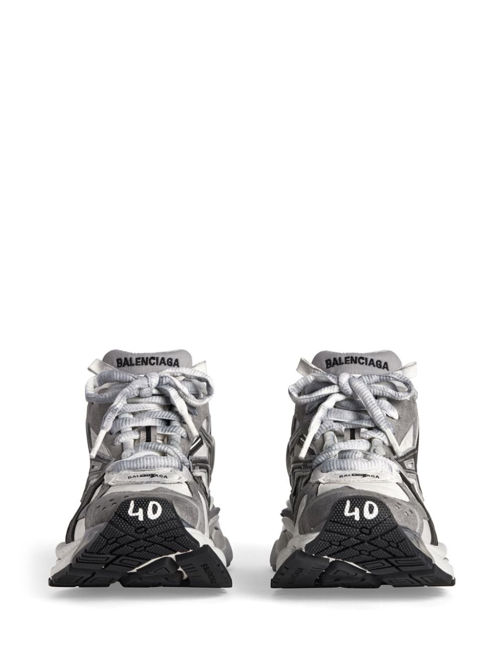 Runner panelled-design sneakers - 3