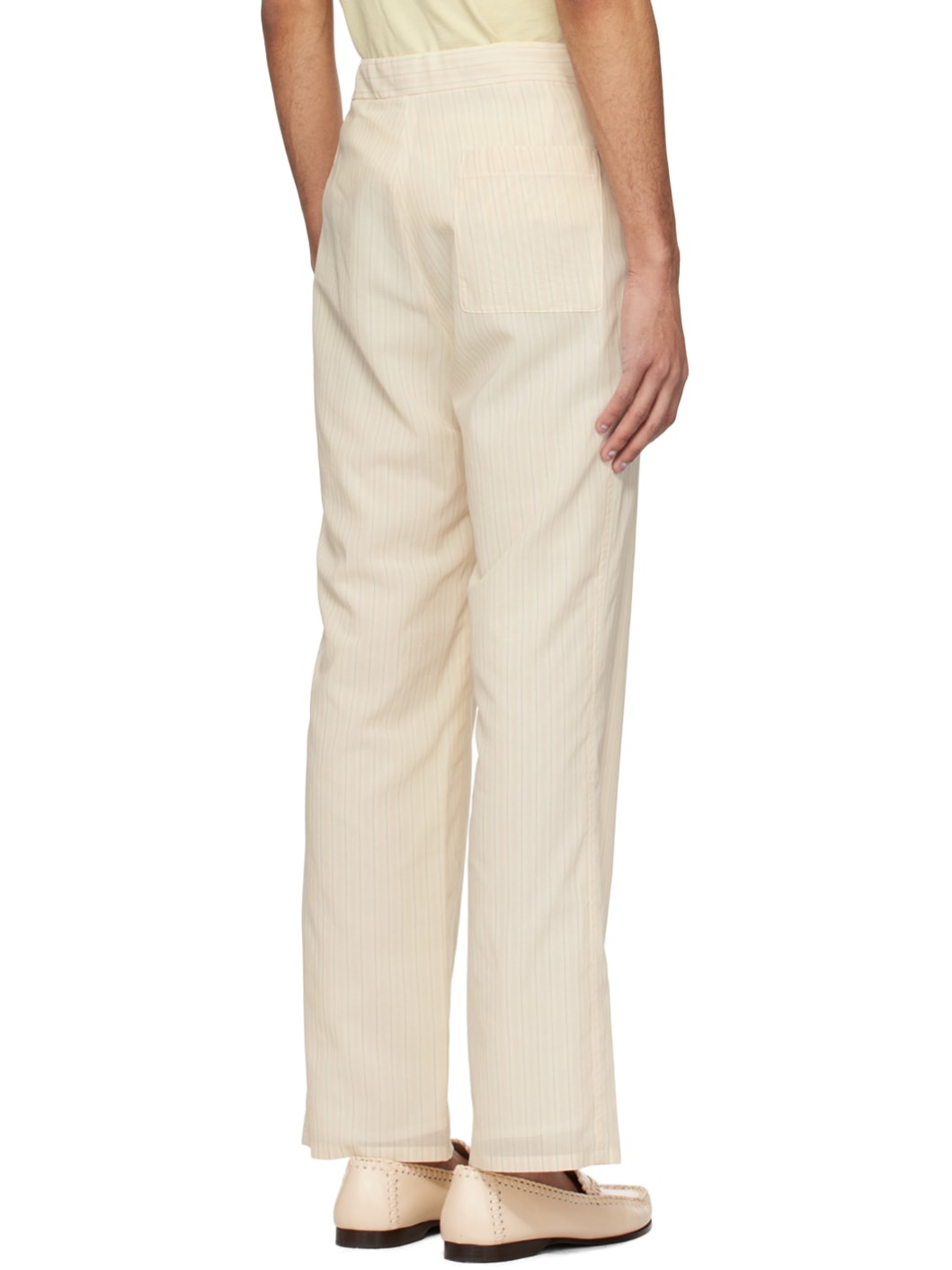 Beige Hard Twist Trousers - 3