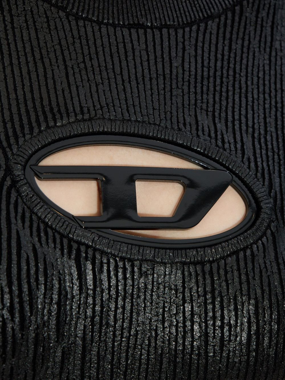 logo-detail ribbed dress - 5
