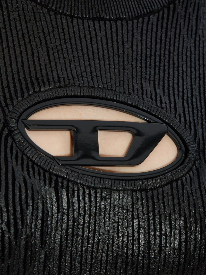 logo-detail ribbed dress 5