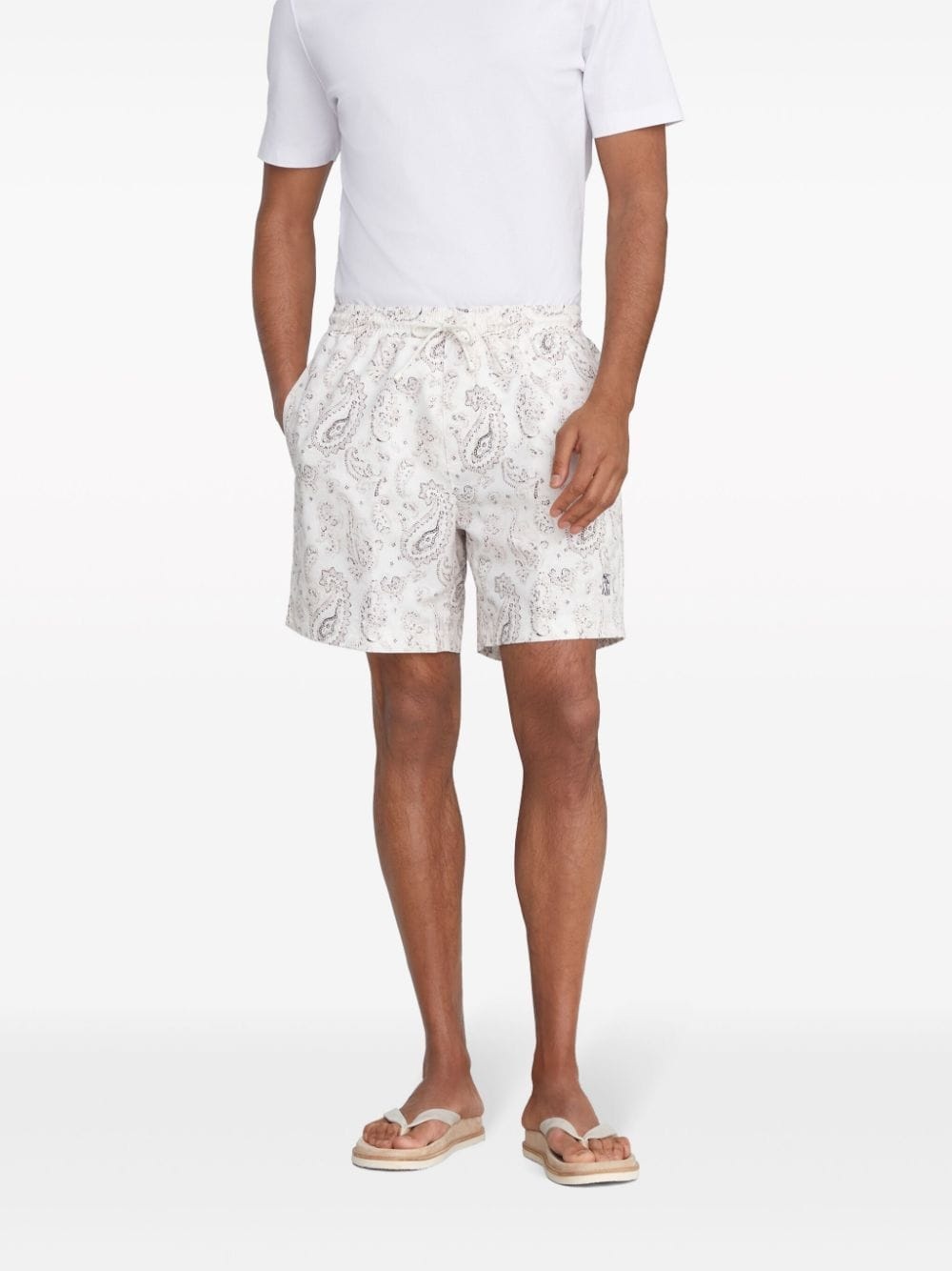 paisley-print swim shorts - 3