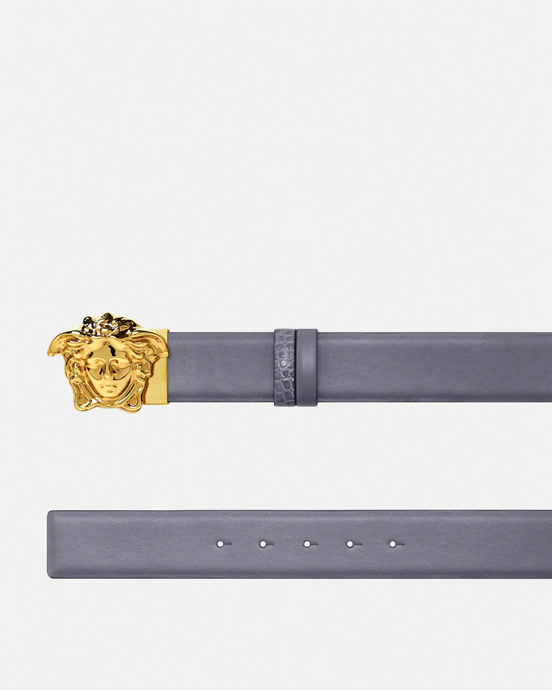 VERSACE La Medusa Reversible Leather Belt 4 cm outlook