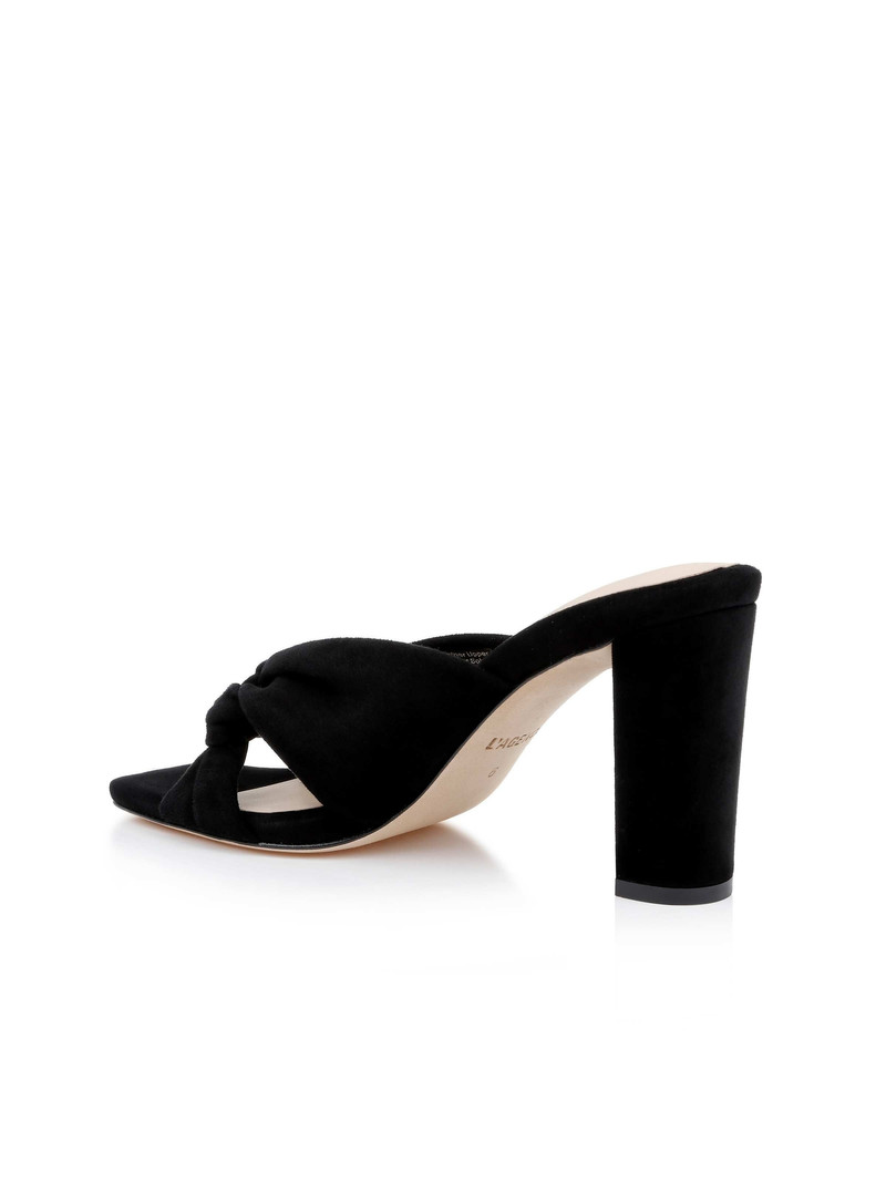 L'AGENCE Leonie Suede Block-Heel Sandal outlook