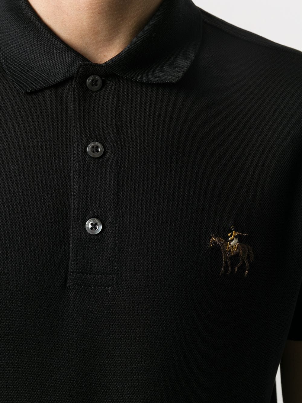 logo embroidered polo shirt - 5