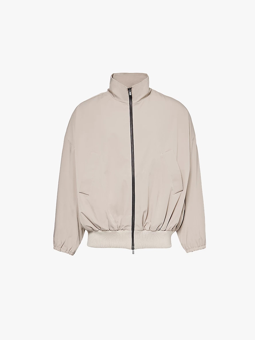 Vented relaxed-fit stretch-woven jacket - 1