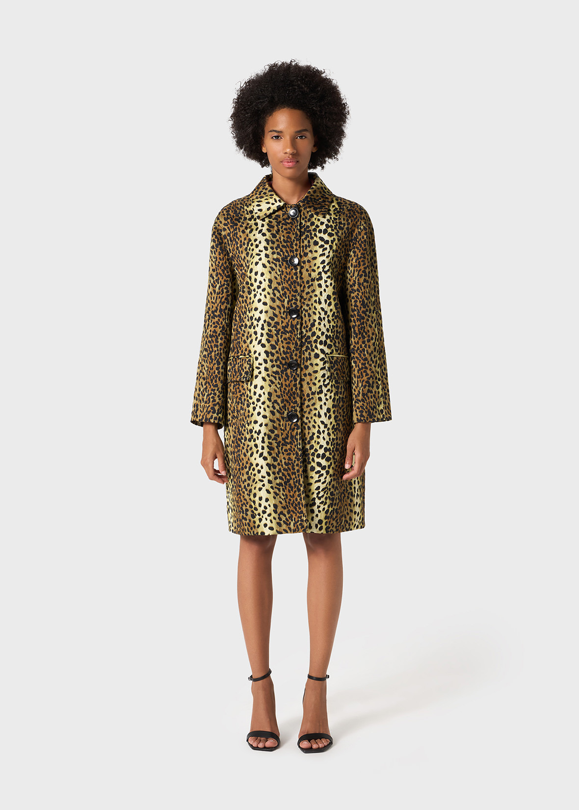 PRINTED JACQUARD COAT - 3