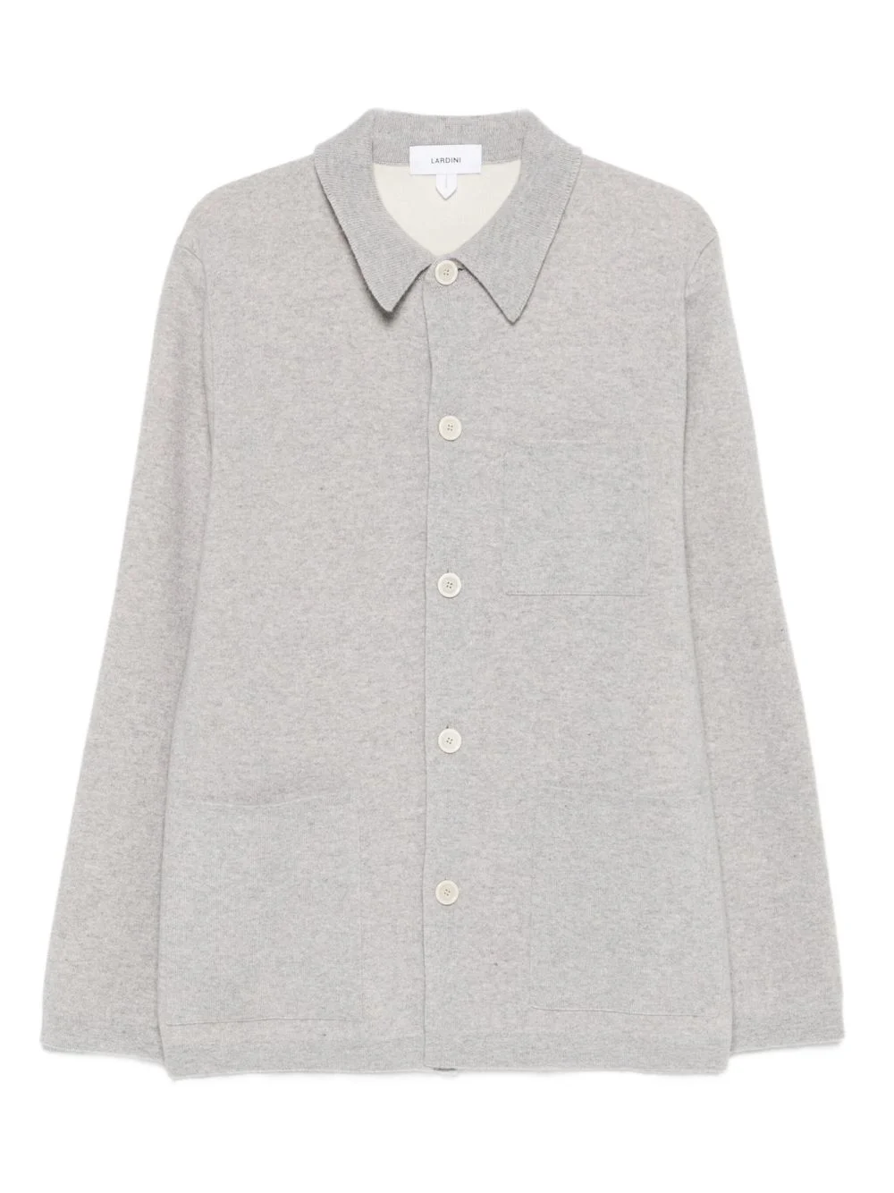 wool-blend shirt jacket - 1