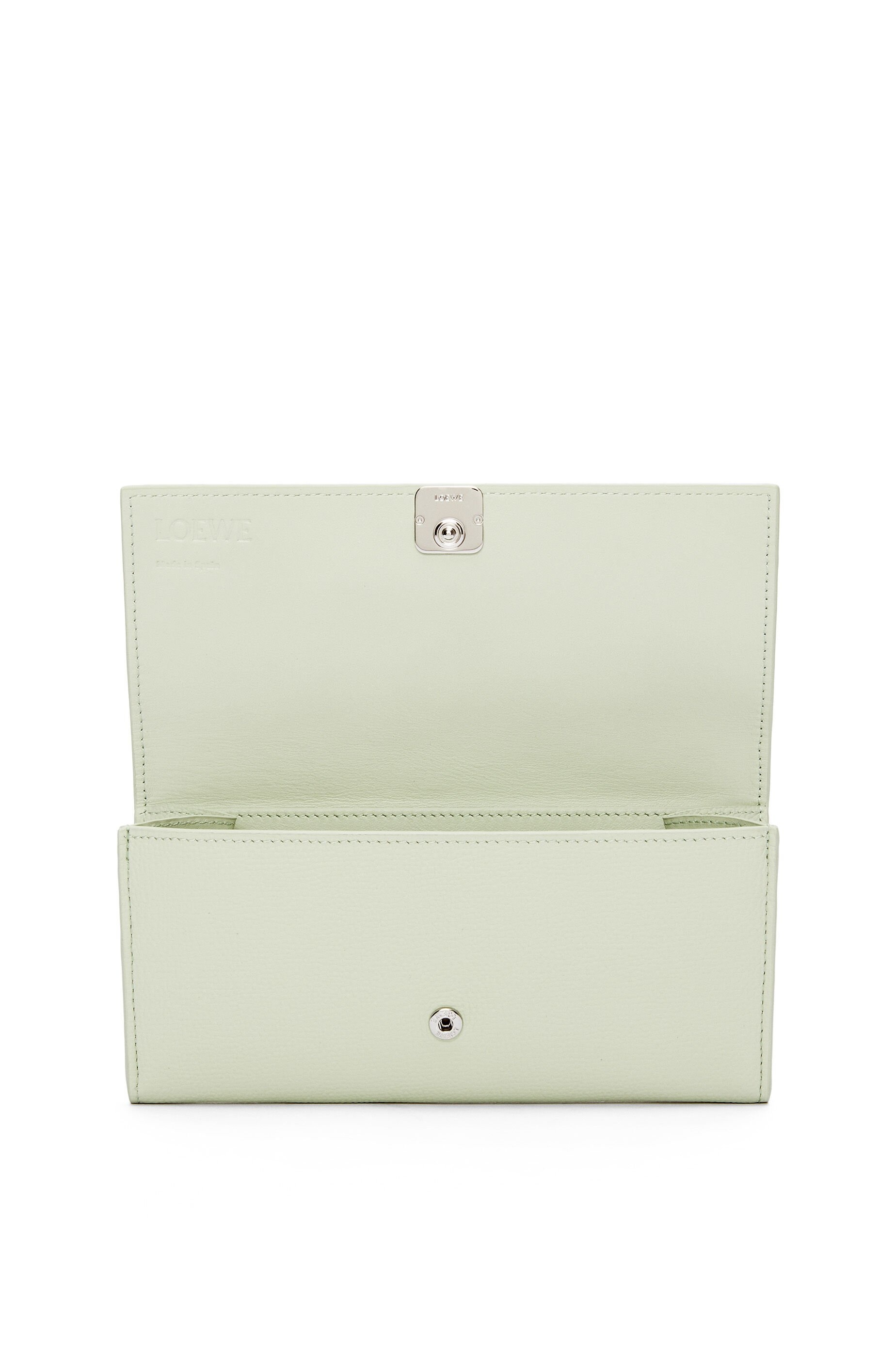 Anagram continental wallet in pebble grain calfskin - 2