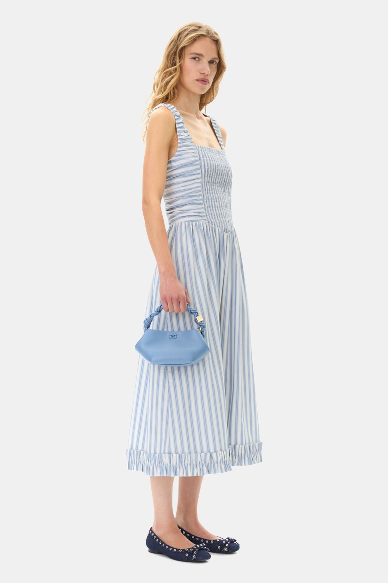 BLUE MINI GANNI BOU BAG - 4