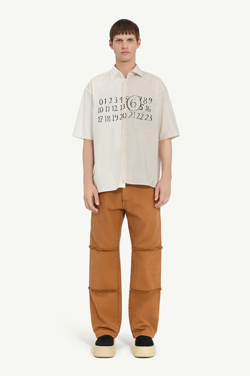MM6 Maison Margiela Asymmetric poplin shirt outlook