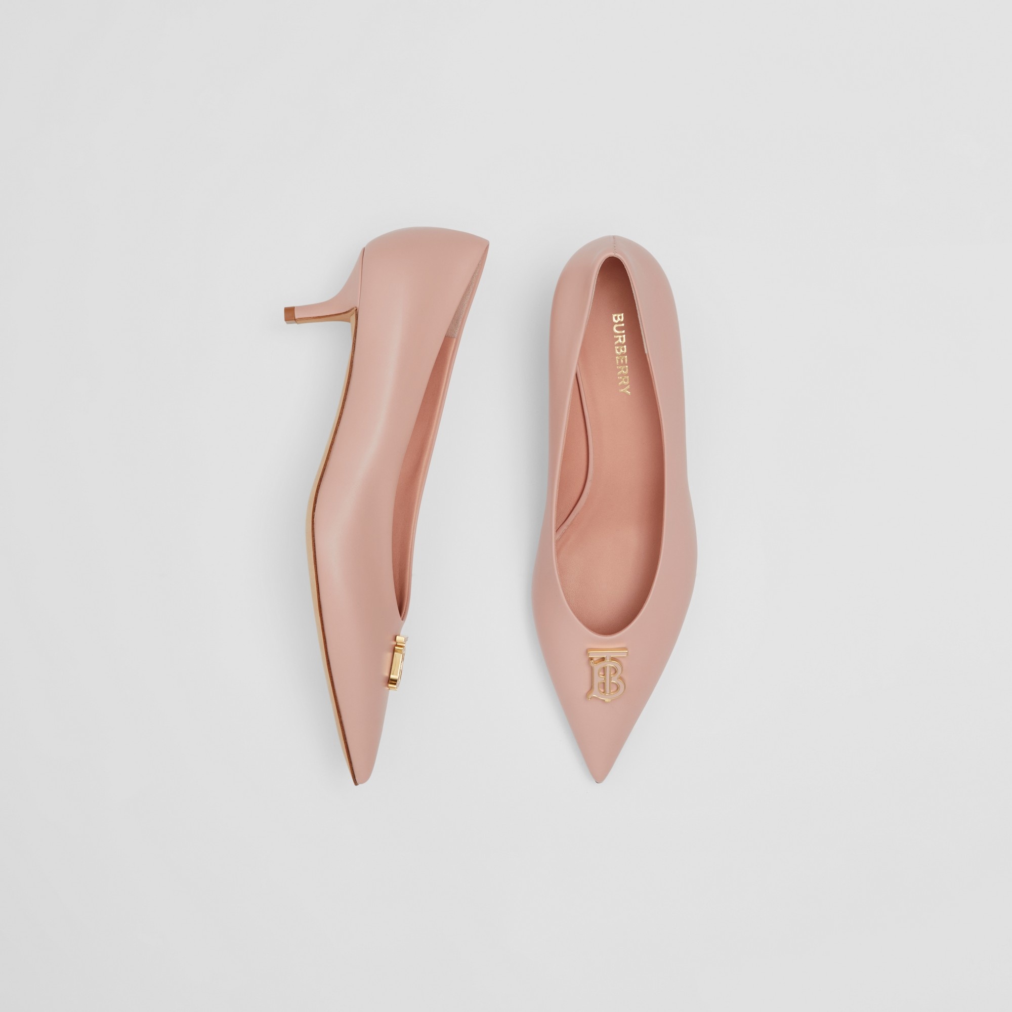Monogram Motif Leather Point-toe Pumps - 2