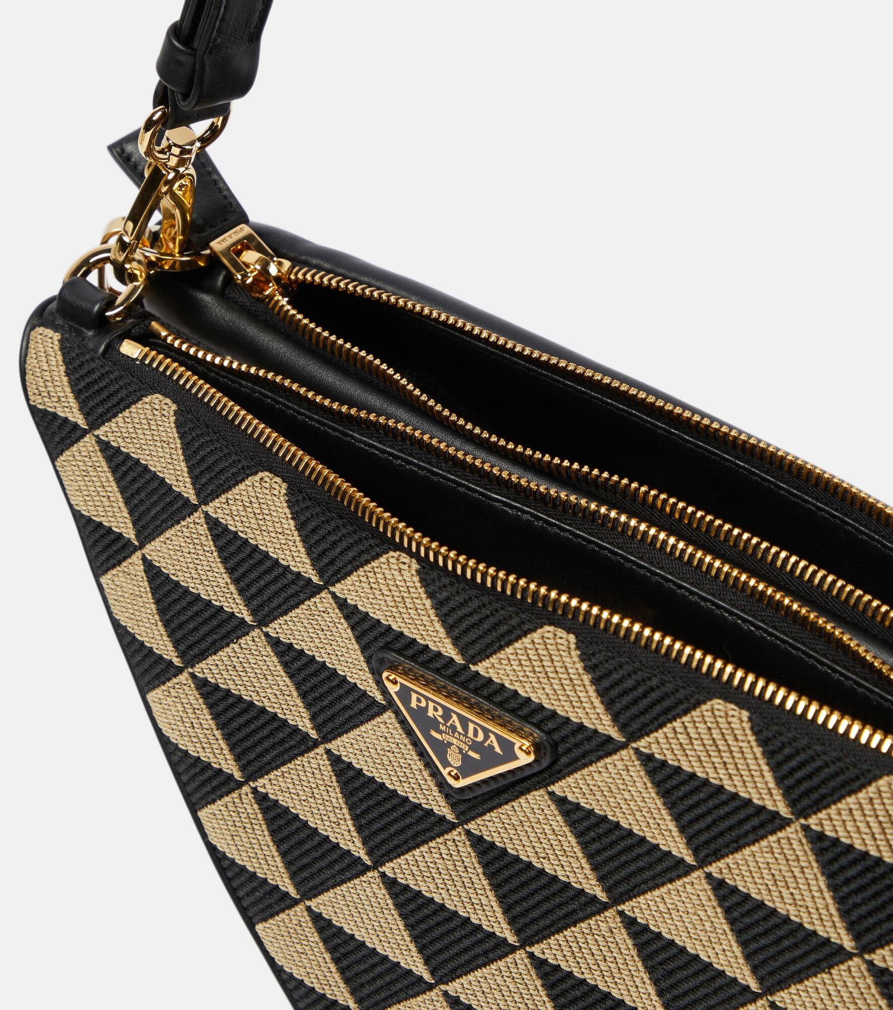 Triangolo Mini jacquard shoulder bag - 3