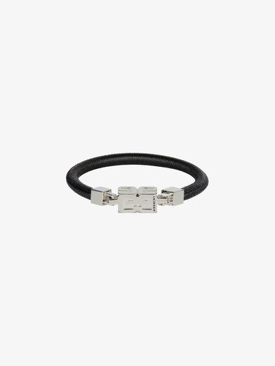 Givenchy G CUBE BRACELET IN LEATHER AND METAL outlook