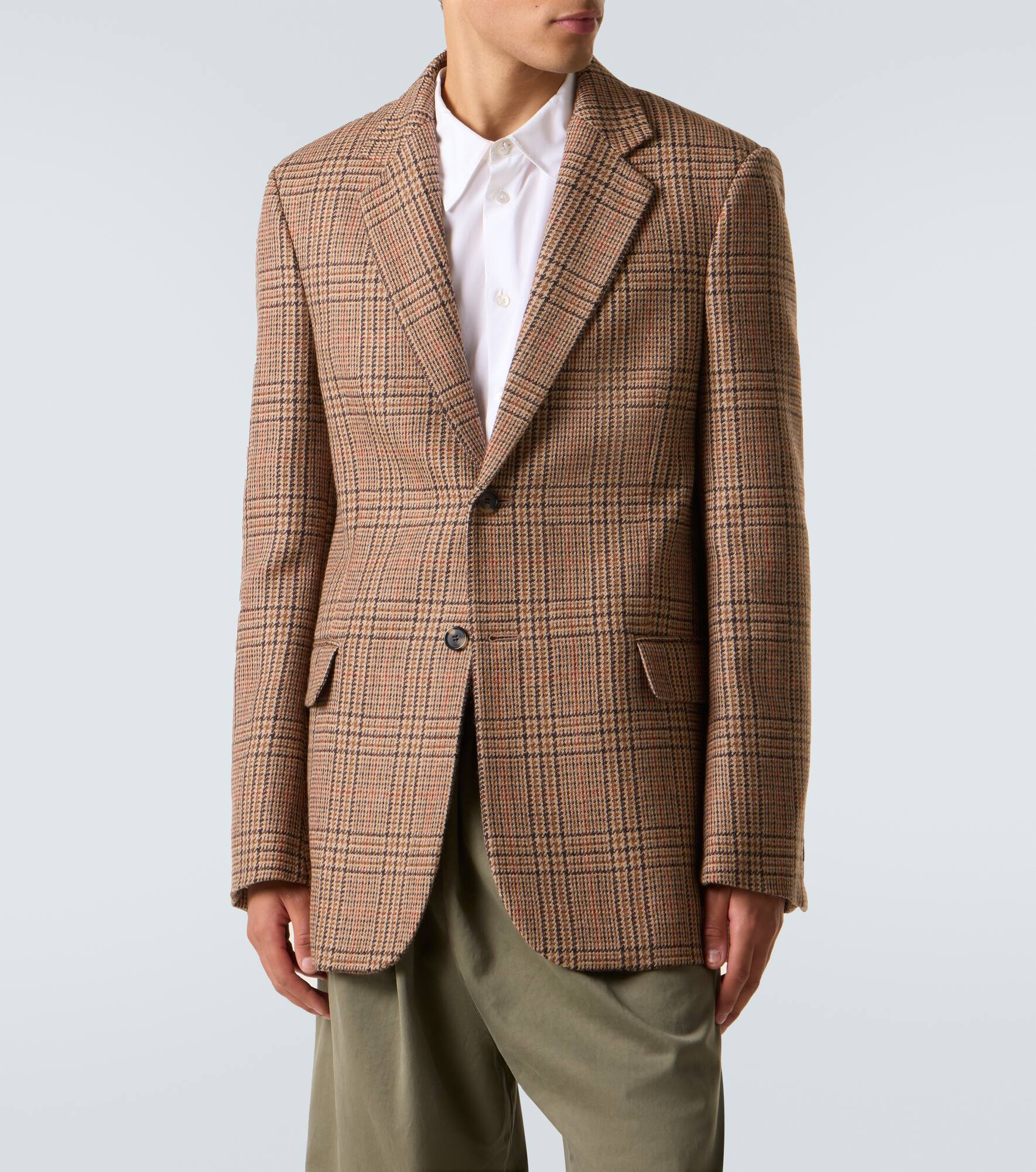 Prince of Wales check wool blazer - 3
