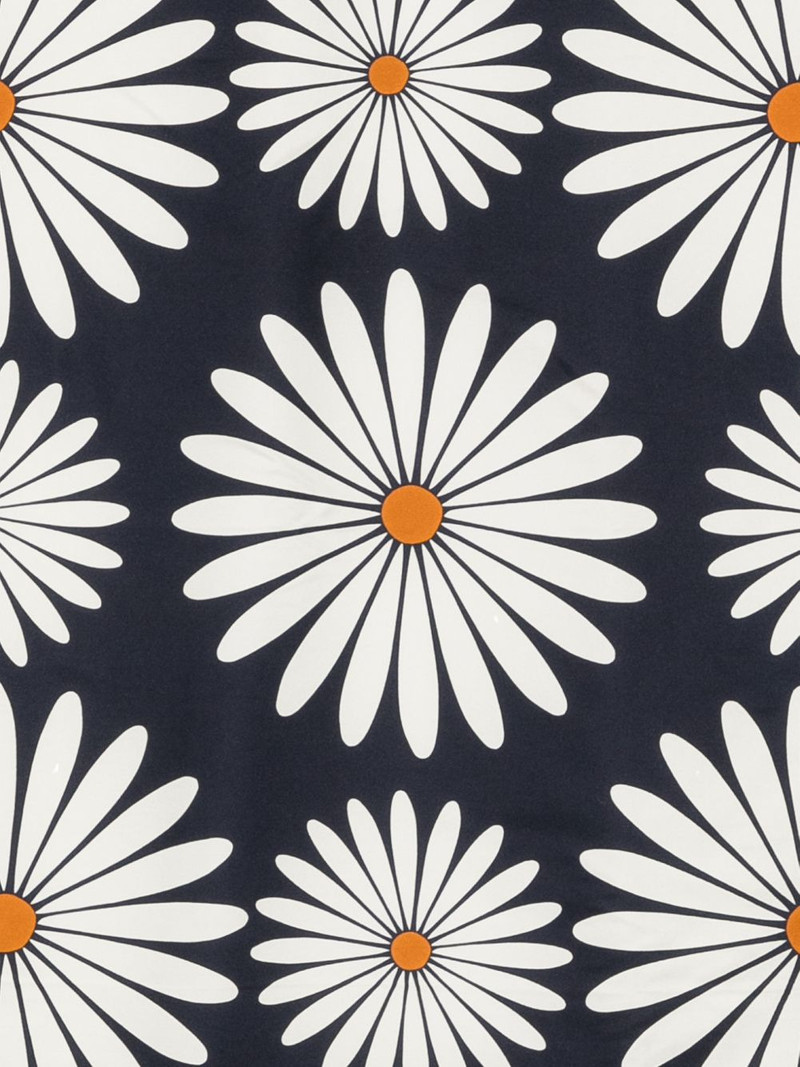 Sandro daisy-print silk scarf outlook