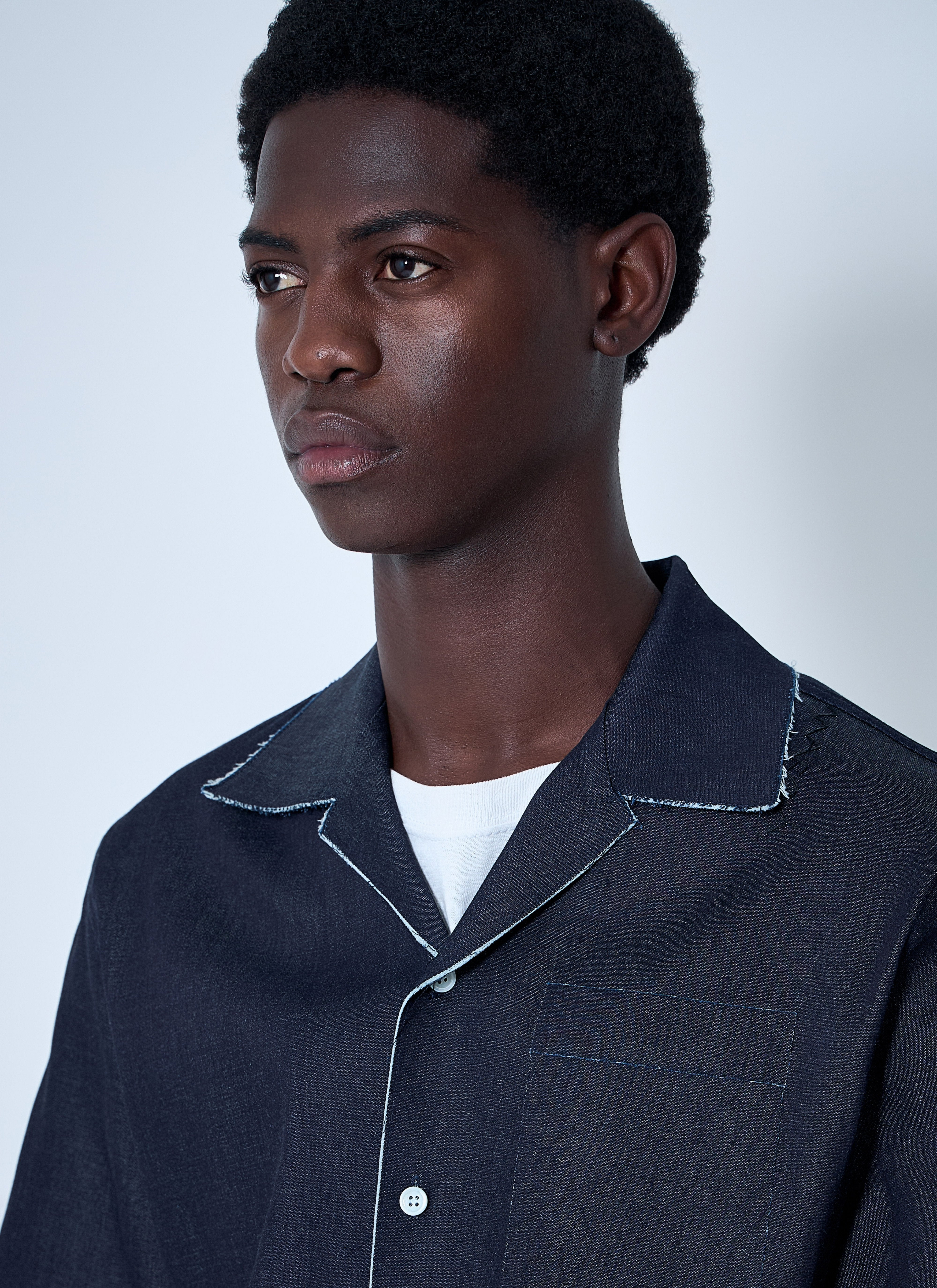 Marni Men Denim Bowling Shirt - 5