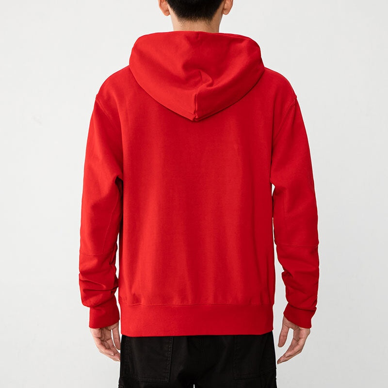 Men's Air Jordan Woven Label Logo Sports Hooded Jacket Red DH7727-687 - 5