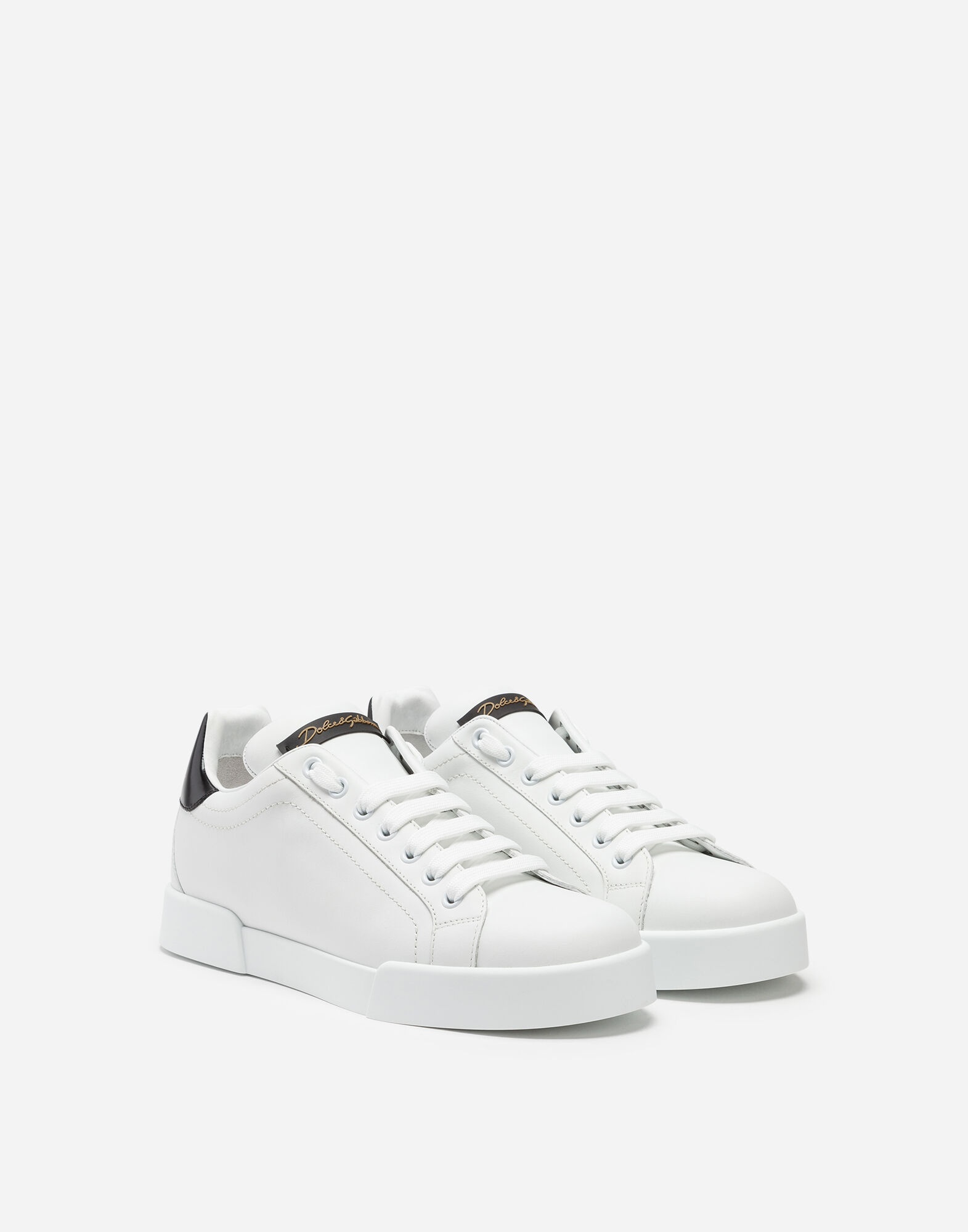 Leather Portofino sneakers - Men - 2