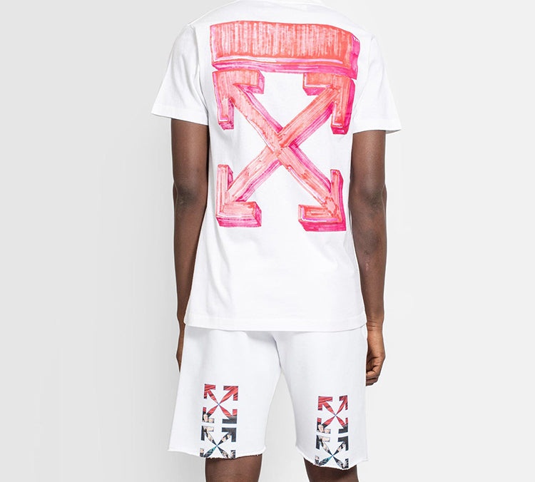 Off-White FW20 Marker Arrow Red Arrow Printed Men White OMAA027E20JER0050125 - 4
