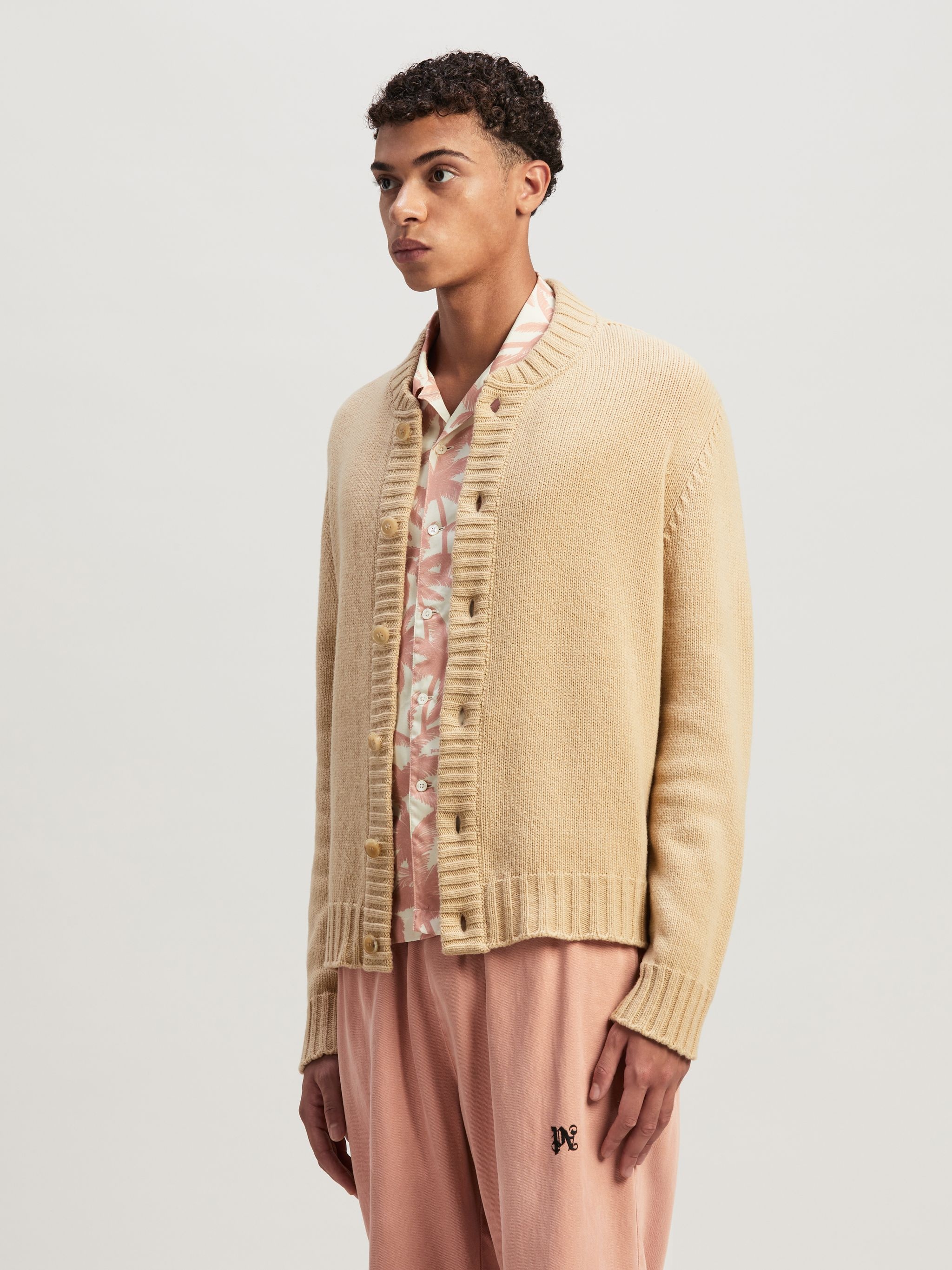 Curved Logo Cardigan - 4