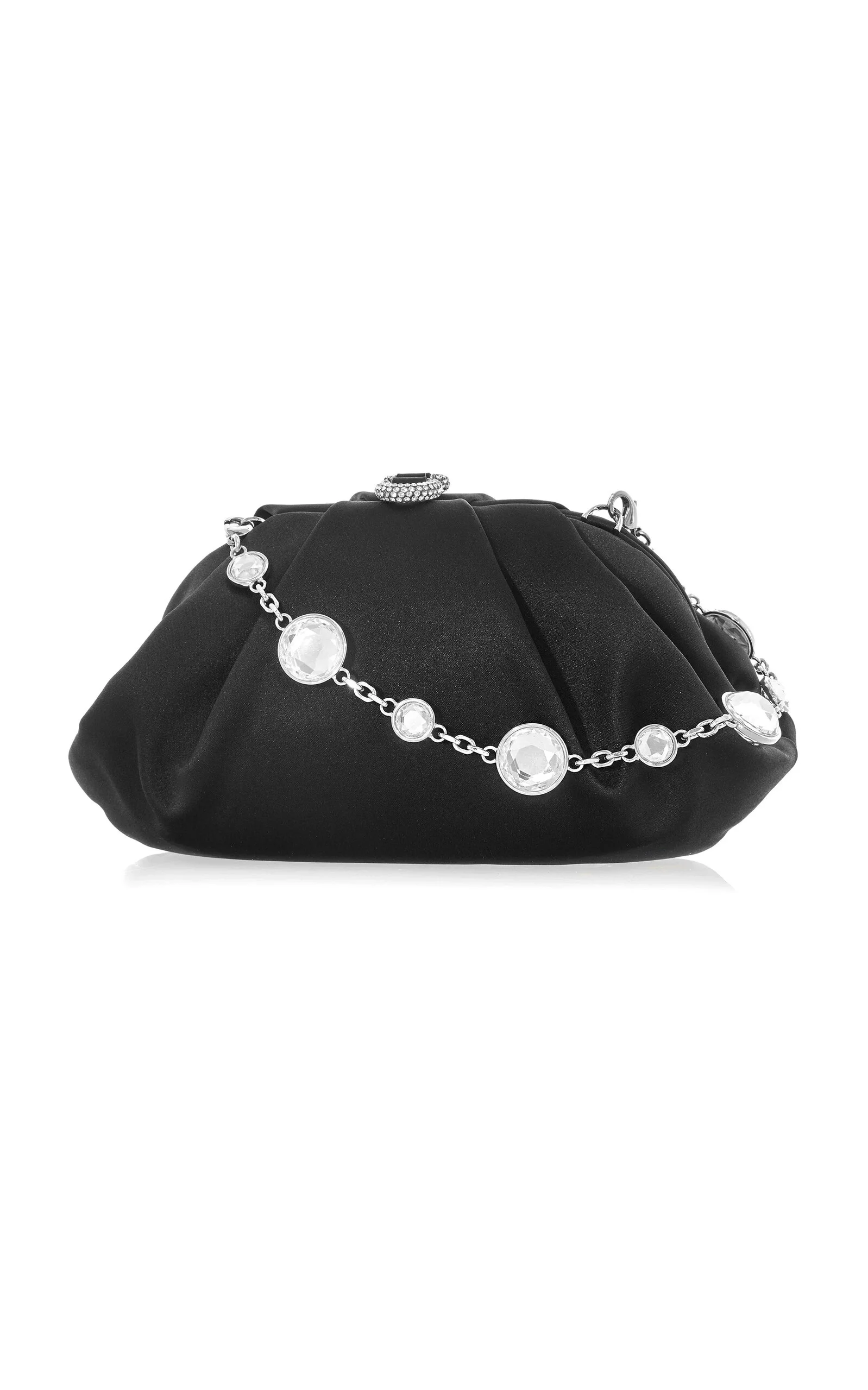 Gemma Satin Clutch black - 1